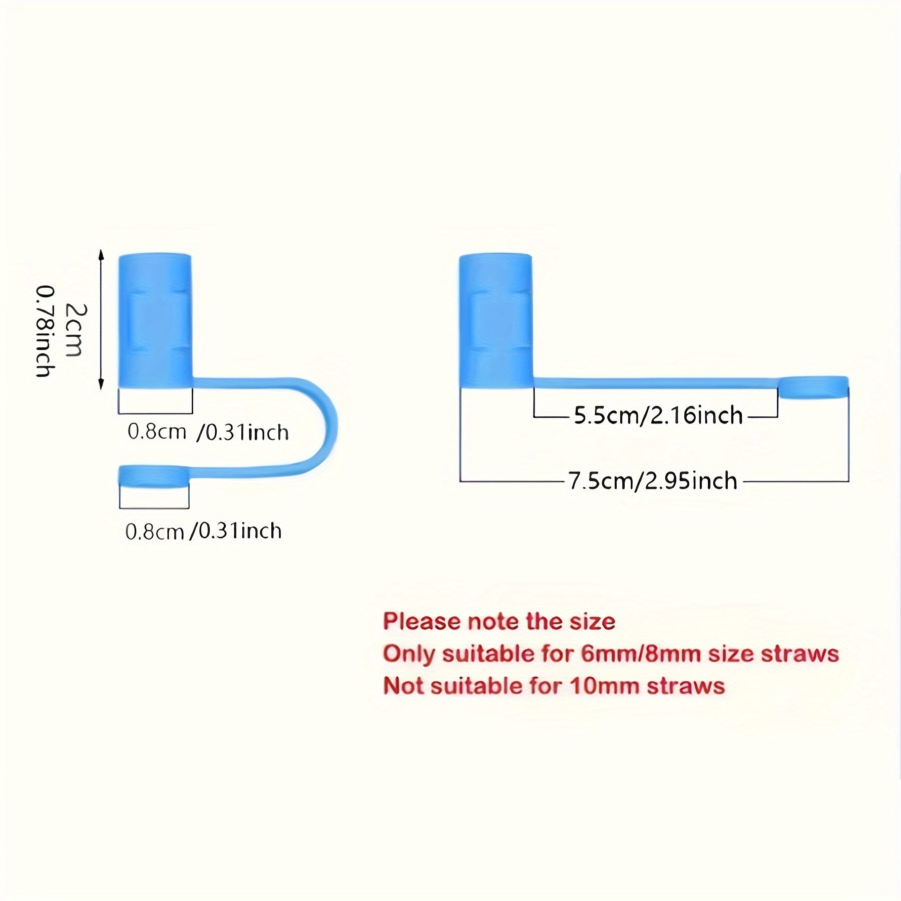 Set of 4 Nurse-Themed Silicone Straw Covers for Holiday Party and Christmas