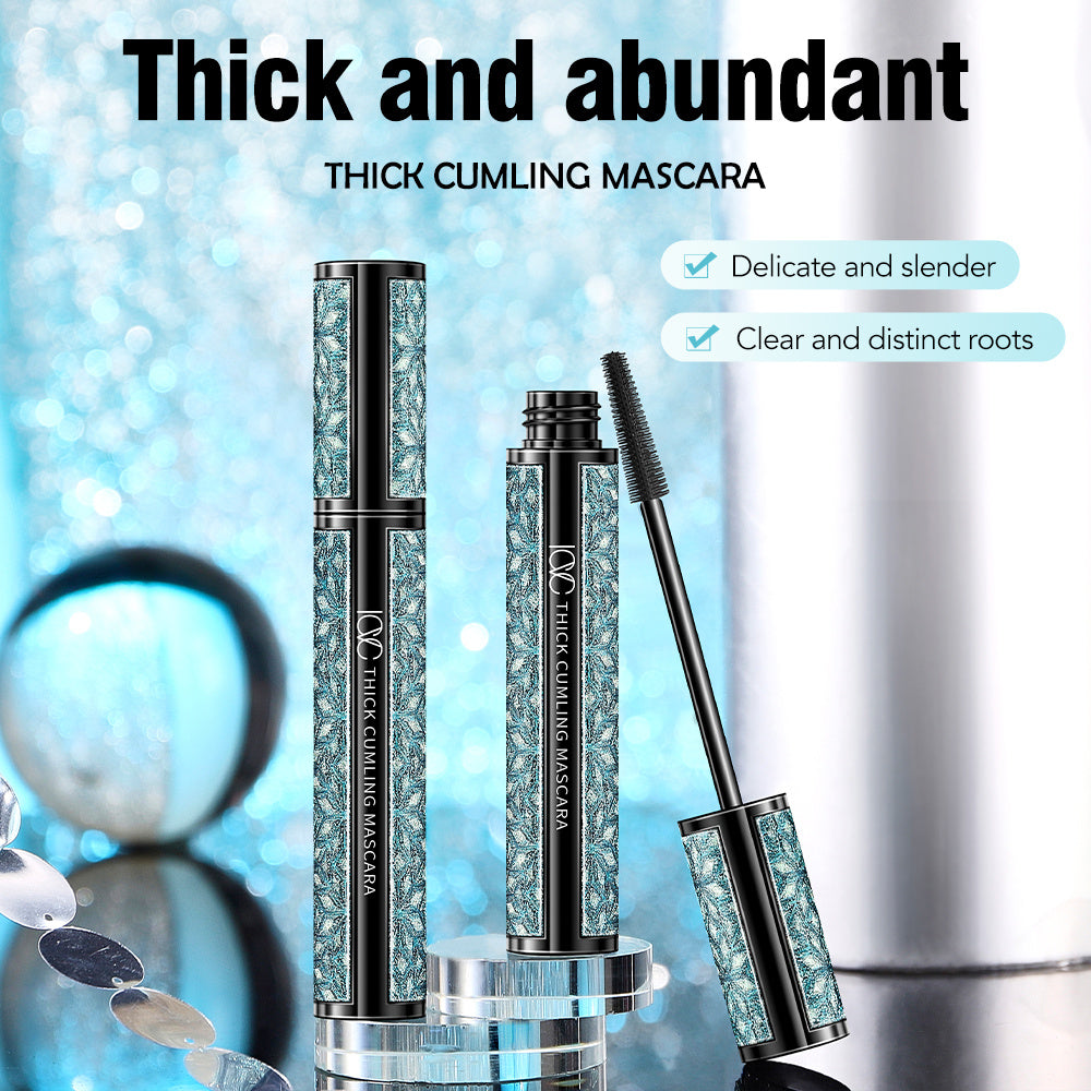 Waterproof 4D Fiber Black Mascara for Long Thick Lashes