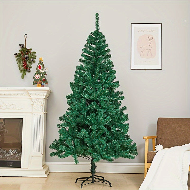 Artificial Christmas Tree PVC and Plush Fake Cedar Holiday Decor for Home Office Garden