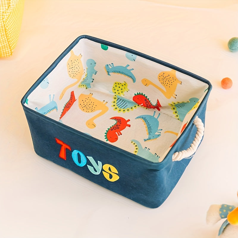 Children's Blue Gift Basket with Toys and Clothes Storage for Holidays