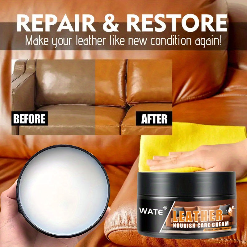 Leather Car Interior & Shoe Restorers, Plastic and Leather Brightening Cream