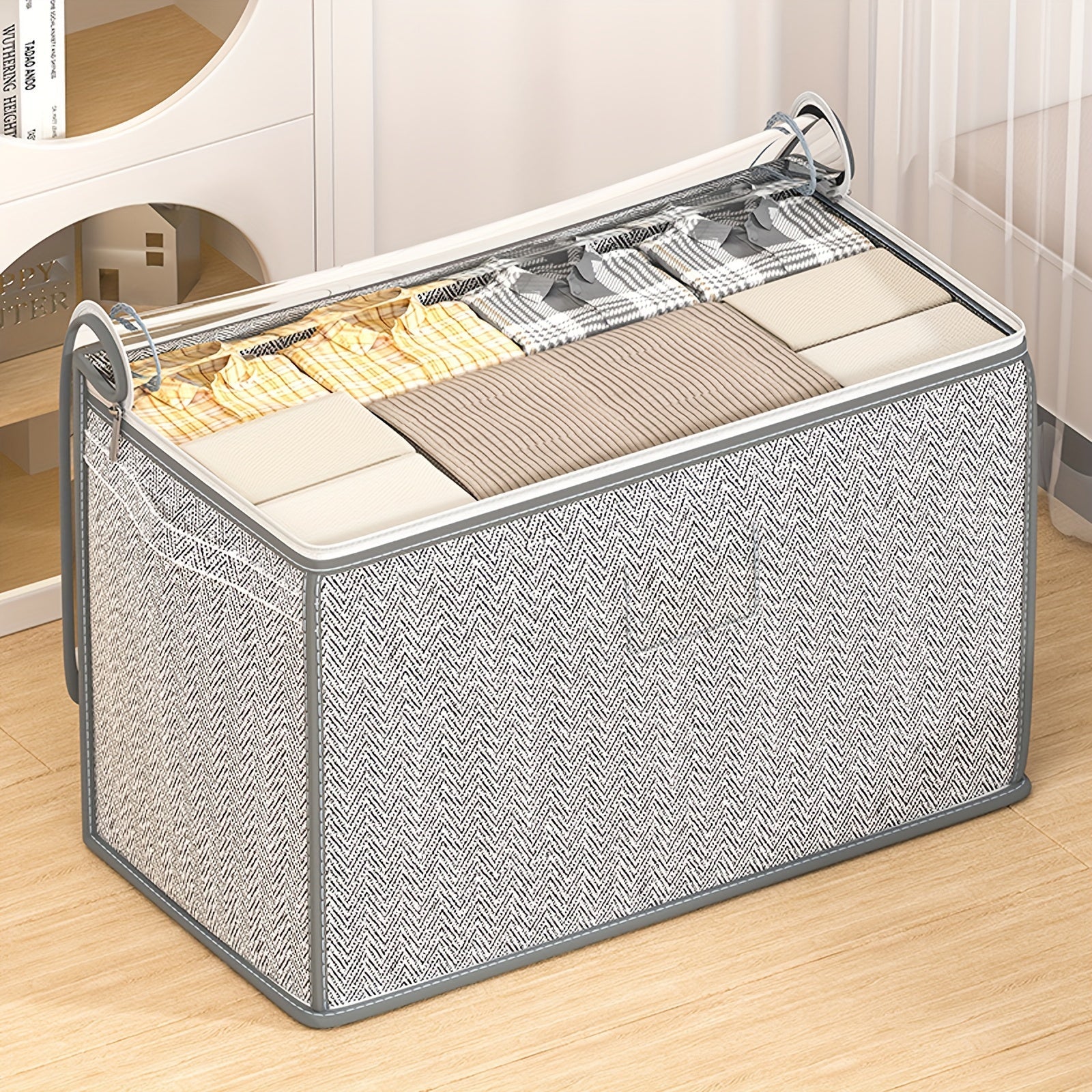 Большая вместимость сумки для хранения, складная, из нетканого материала, для одежды, игрушек, одеял и подарков