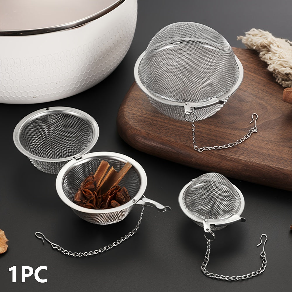 Stainless Steel Tea Infuser Set with Seasoning Ball and Spice Filter