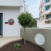 Neon Rock Light Wooden Wall Art for Bars Cafes Music Decor