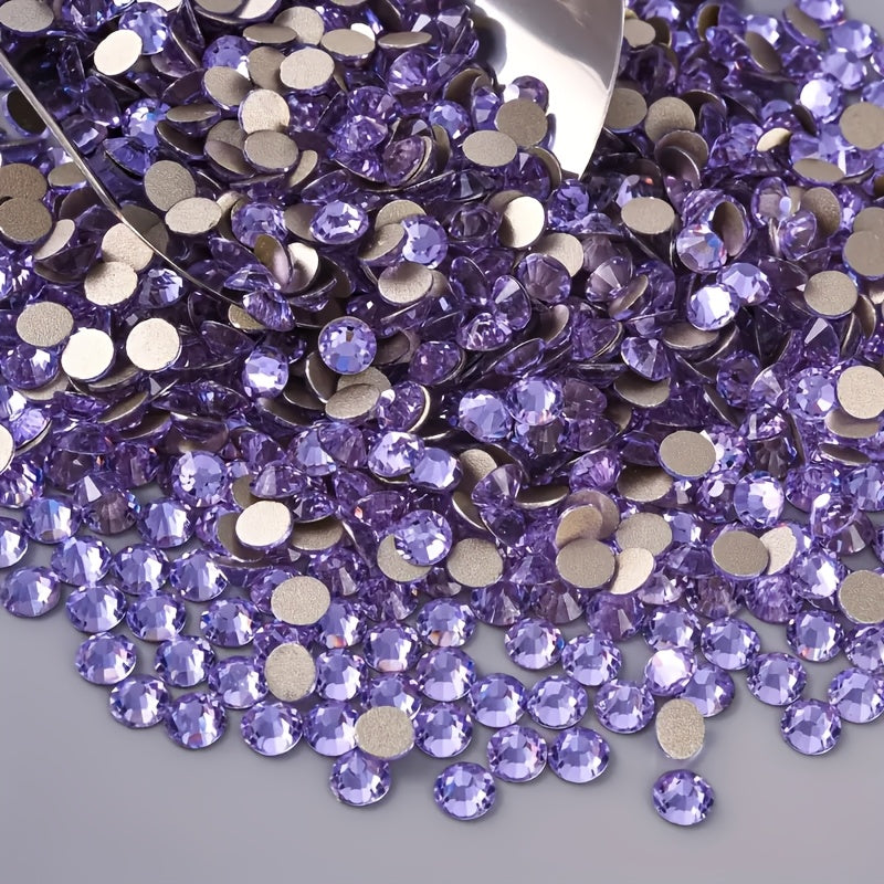 1440 diamantes planos de cristal claro para manualidades, arte de uñas, calzado, ropa, joyería y decoración