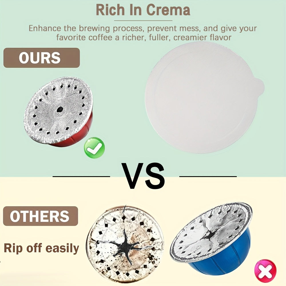 Paquete de tapas de aluminio para tapas de cápsulas de café reutilizables de 3.7cm a 6.2cm