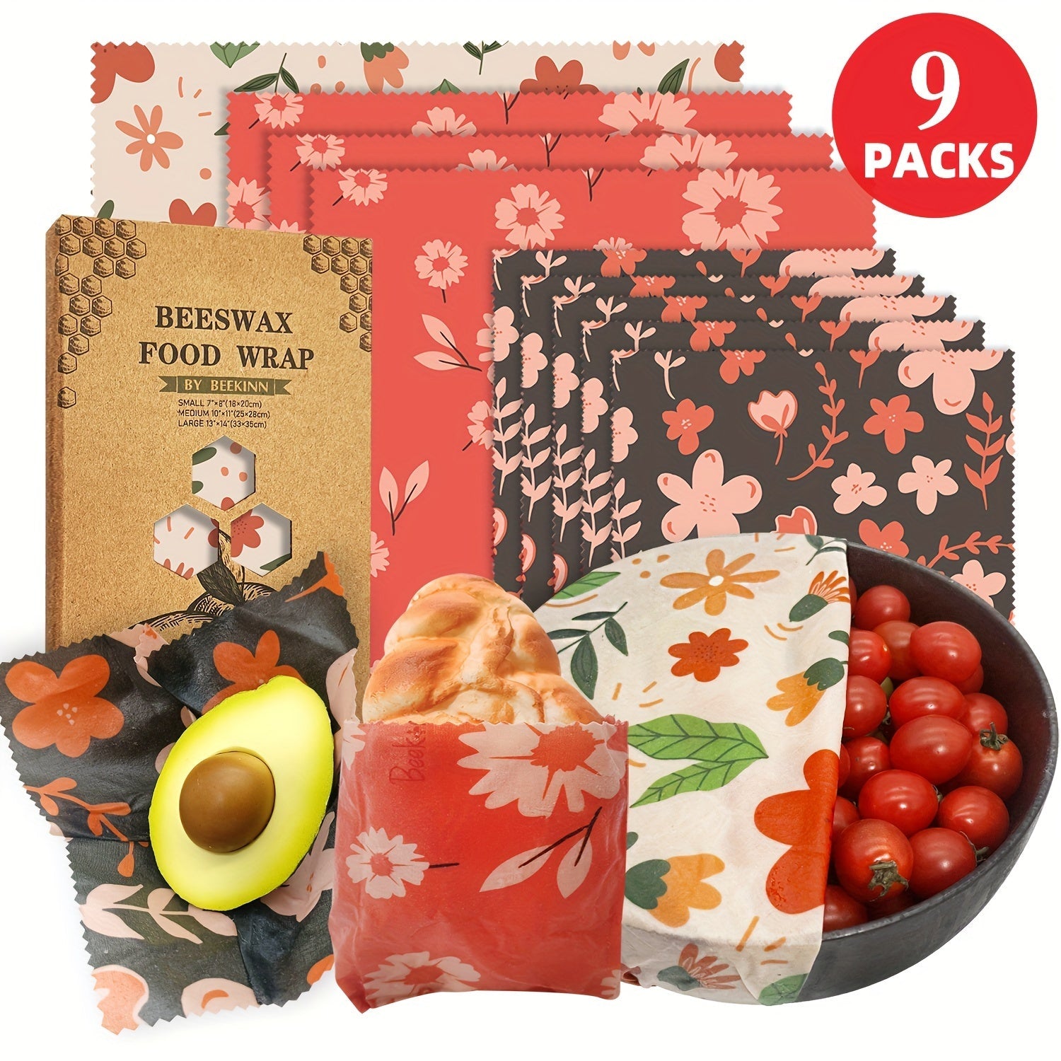 Asal mum to'quv qoplami 9 ta qayta ishlatiladigan ekologik toza kvadrat oshxona qoplami