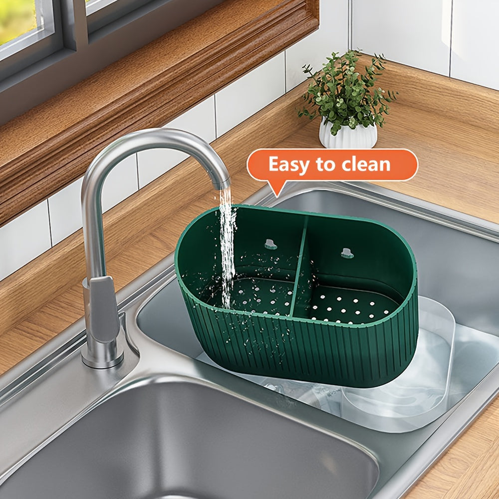 Oshxona Qaychi Tashkiliy: Chopsticks, Qoshiqlar va Vilkalar uchun Devorga O'rnatiladigan Egasi - Suv O'tkazish Tizimi va Mustahkam Plastik Saqlash Qutisi bilan Ta'minlangan