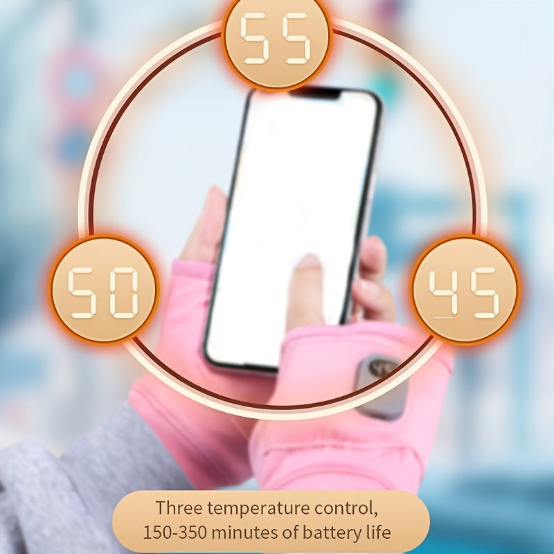 1 juft USB orqali zaryadlanadigan isitiladigan qo'lqop, 3 darajali harorat nazorati, 1800mAh batareya, ≤36V volt, ochiq havoda, ofisda va o'qish uchun.