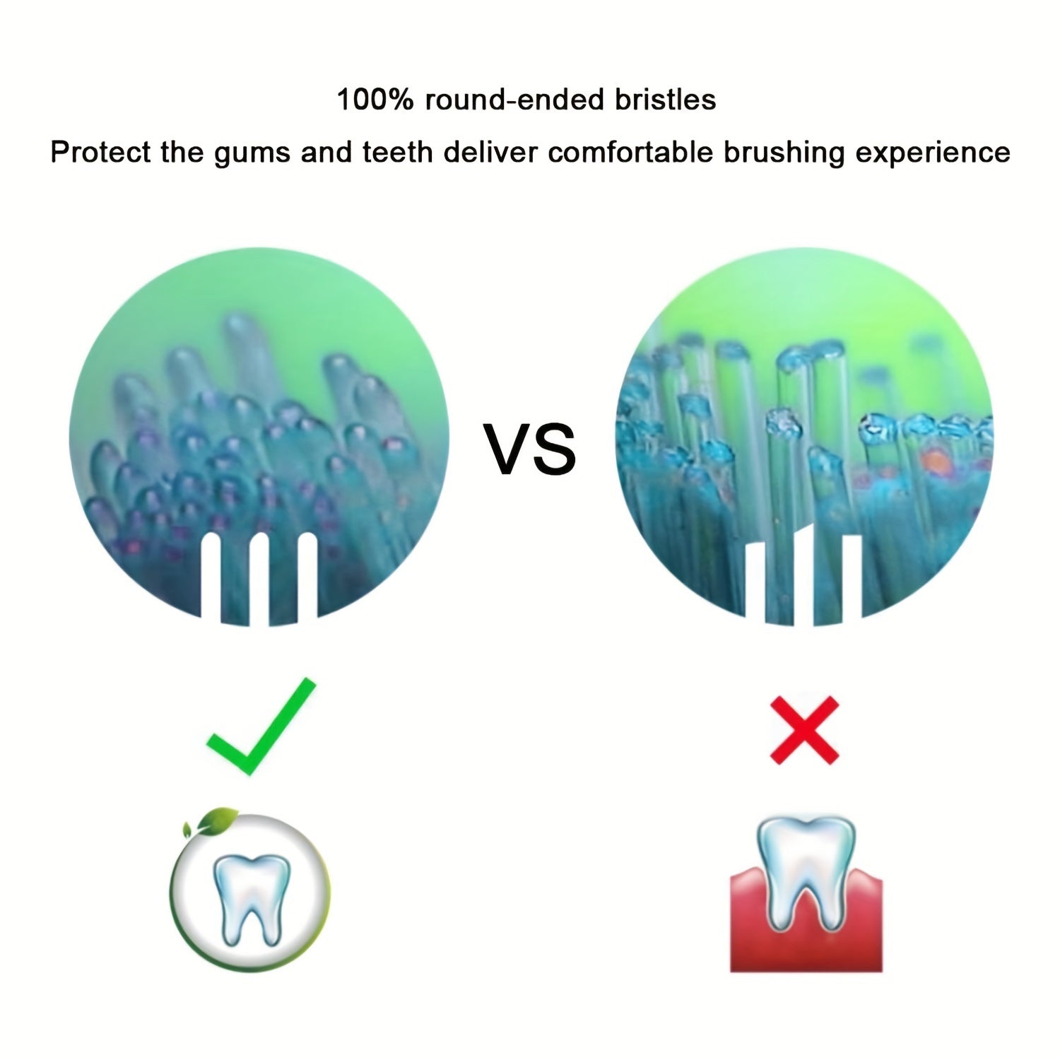 8 шт. сменных насадок для электрической зубной щетки с мягкой щетиной Dupont и крышками