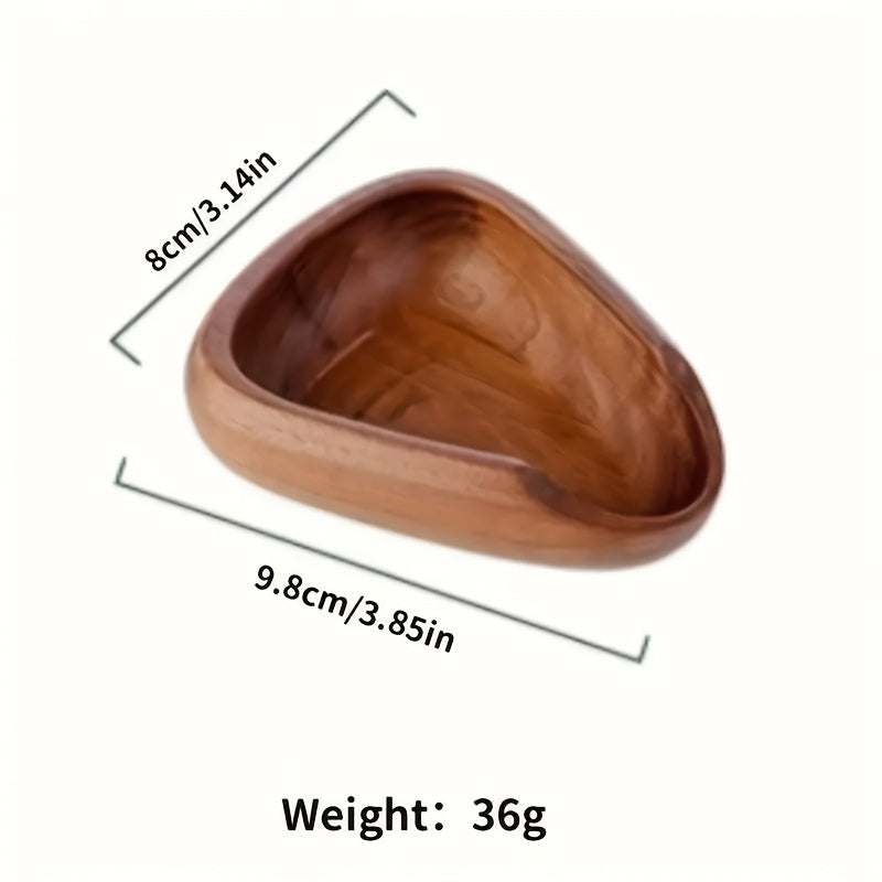 Wooden Coffee Scoop Triangle Walnut Anti-Slip for Kitchen Espresso Tea