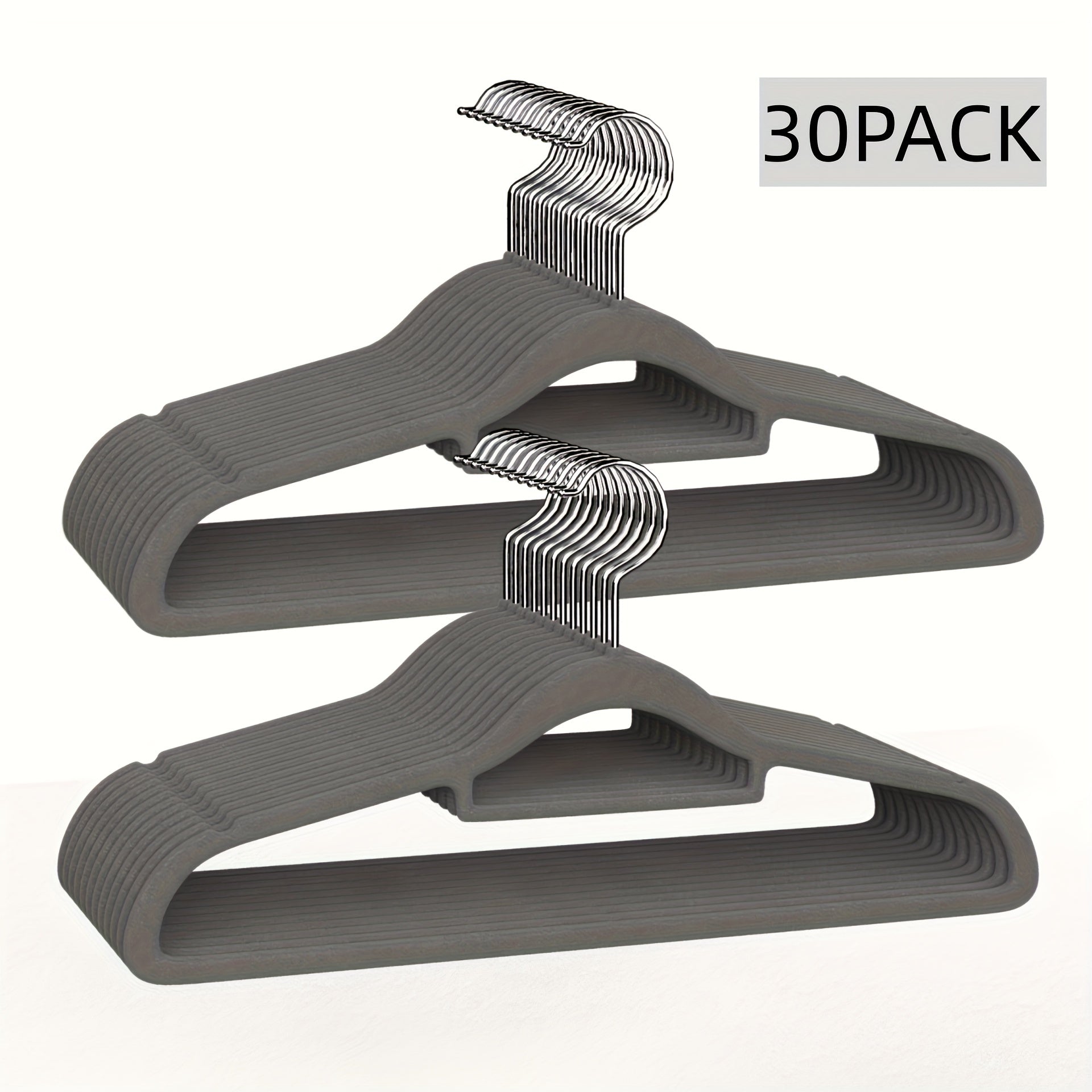 Hanging Non-Slip Plastic Clothes Hangers Sets of 30 50 or 100 for Closet Bedroom Bathroom