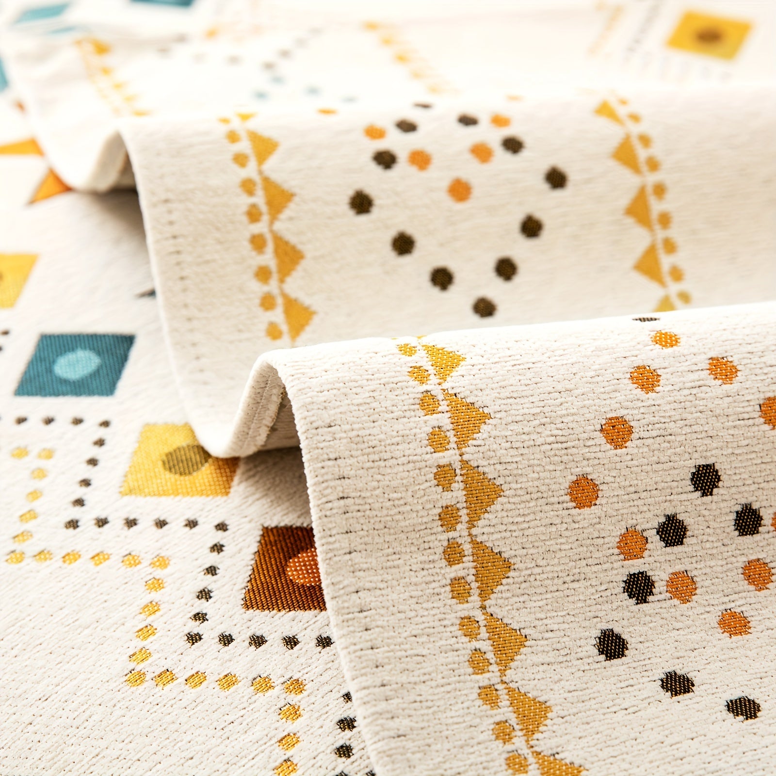 Bohemian Embroidered Sofa Slipcover with Pillowcase and Cushion Covers for Living Room and Bedroom