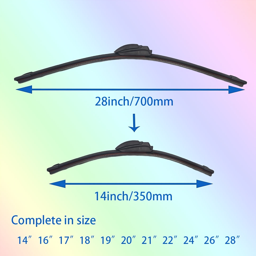All-Season Four-Blade Wiper Blade with J/U Adapters, Quiet, Full Size