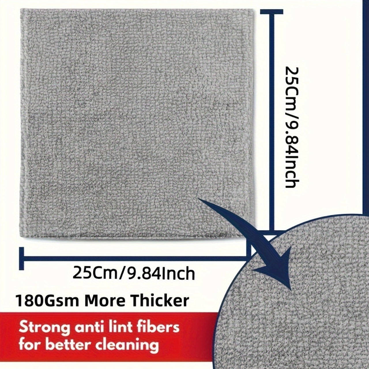 Microfiber Cleaning Cloths 10/20 Pack, Absorbent and Durable for Kitchen and Car