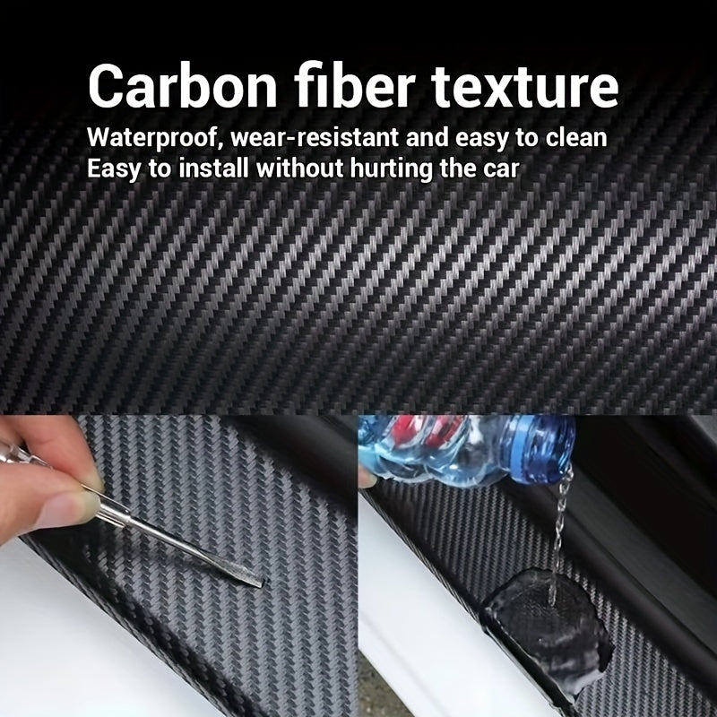 Car Door and Bumper Protection Film Carbon Fiber Anti-Collision Clear