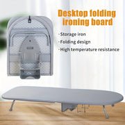 Foldable Ironing Board with High Heat Resistance and Spacious Storage