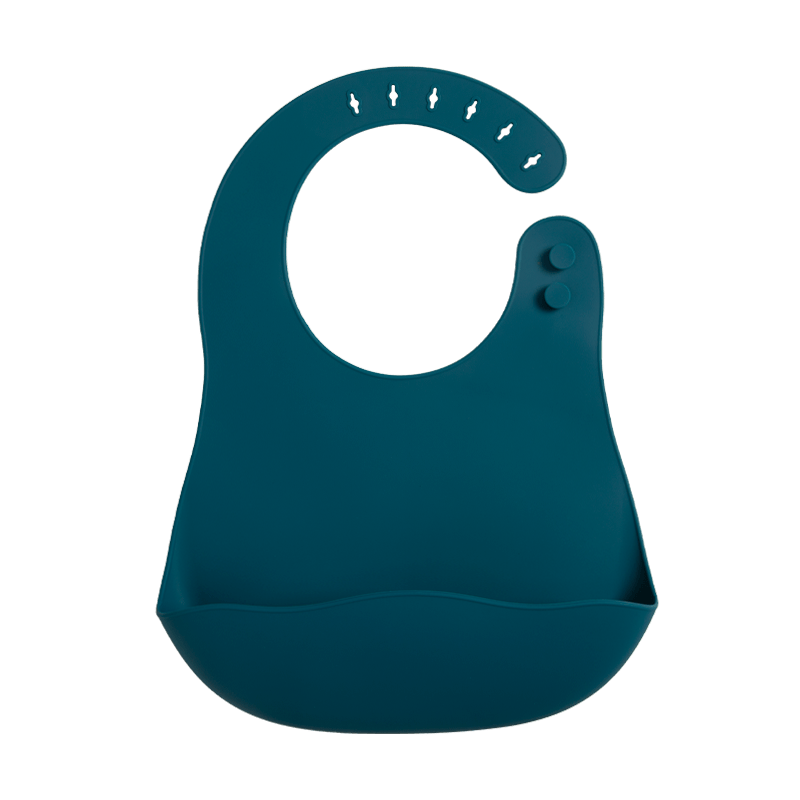 Adjustable Waterproof Baby Bibs for Infants Soft Silicone with Pocket