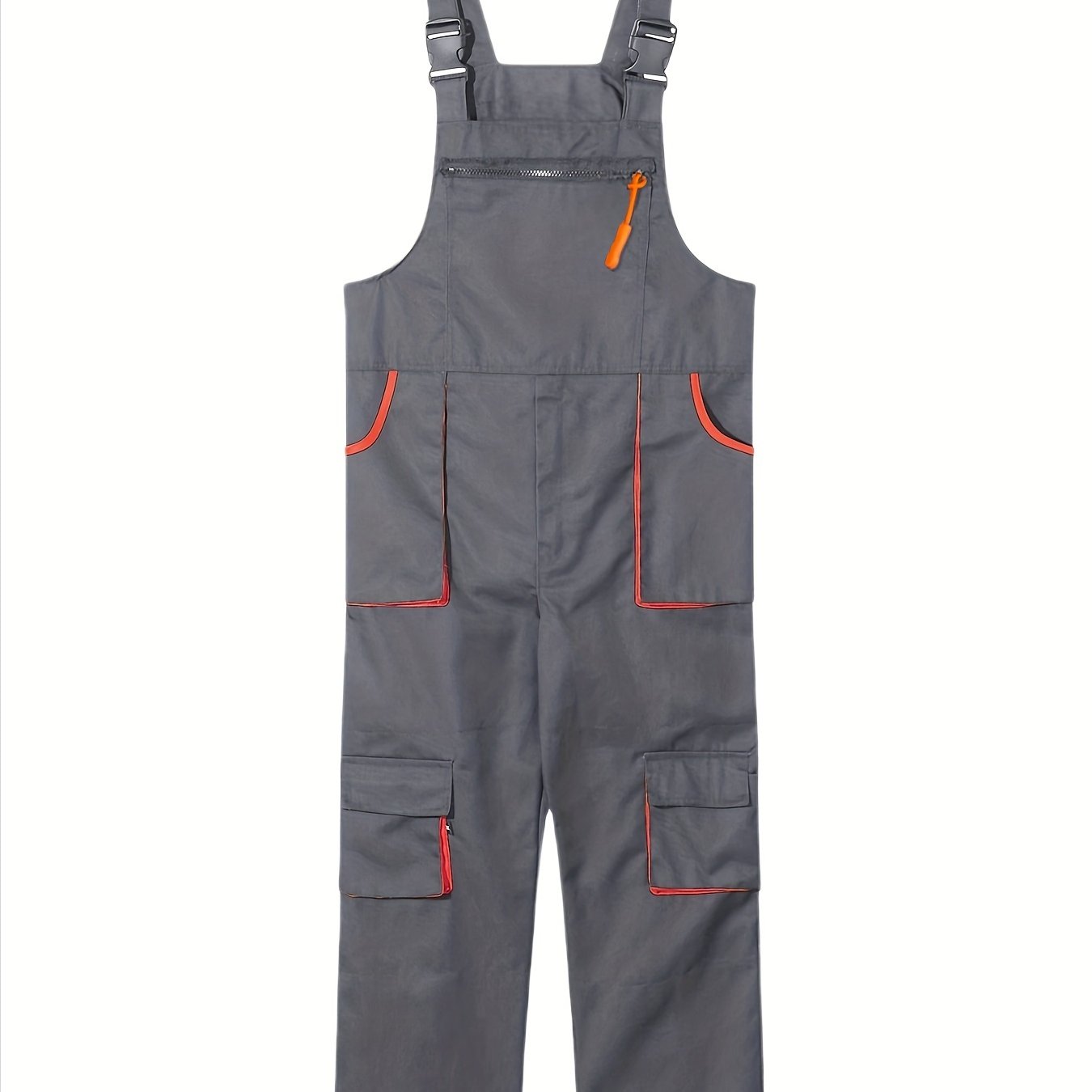 Men's Sleeveless Work Overalls Polyester Casual Multi Pocket All-Season