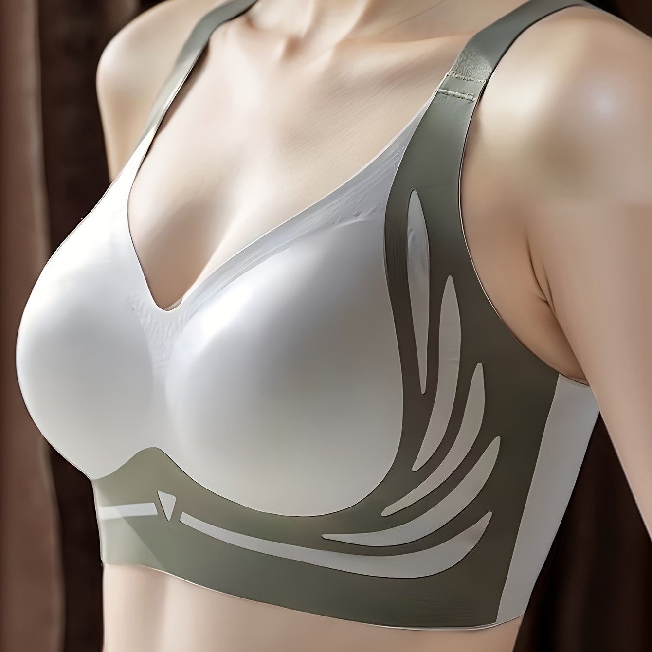 Ayollar uchun rangli blok tank brasi, tikuvsiz, simsiz va osilmaslik xususiyatiga ega, sexy va qulay moslashuv uchun push-up dizayni bilan.