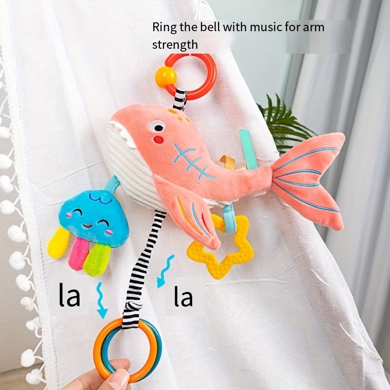 Удивите своего драгоценного малыша очаровательной куклой с музыкальным звонком – идеально подходит для крепления к коляскам, автокреслам, кроваткам и не только!