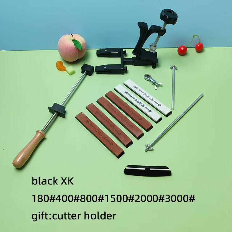 Diamond fixed angle knife sharpener with adjustable tension ergonomic handle for chefs and home cooks