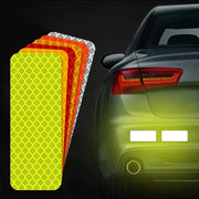 10pcs Car Bumper Reflective Stripe Stickers for Night Safety and Style