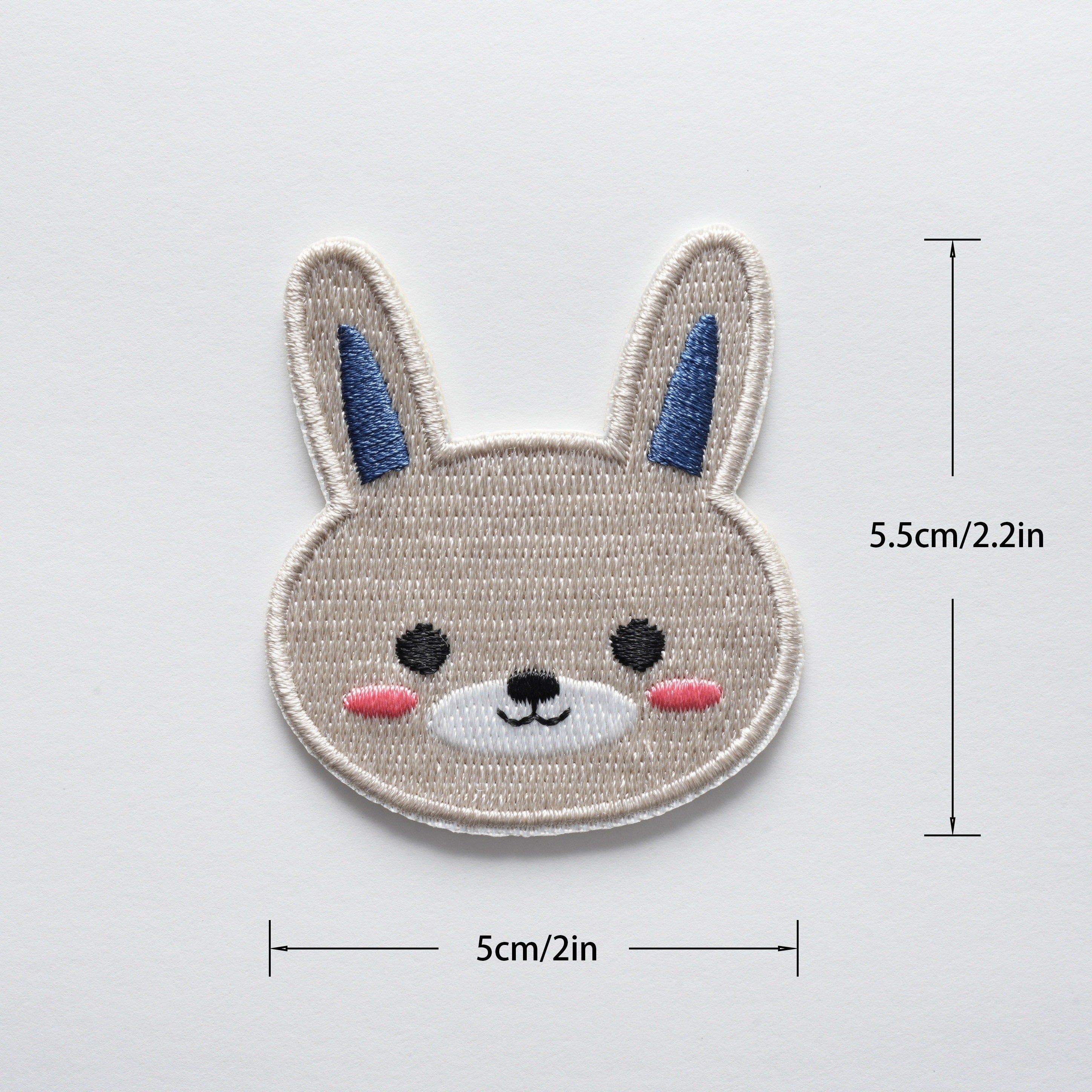 Juego de 10 parches de bordado de animales con adhesivo de fusión en caliente para niñas y mujeres