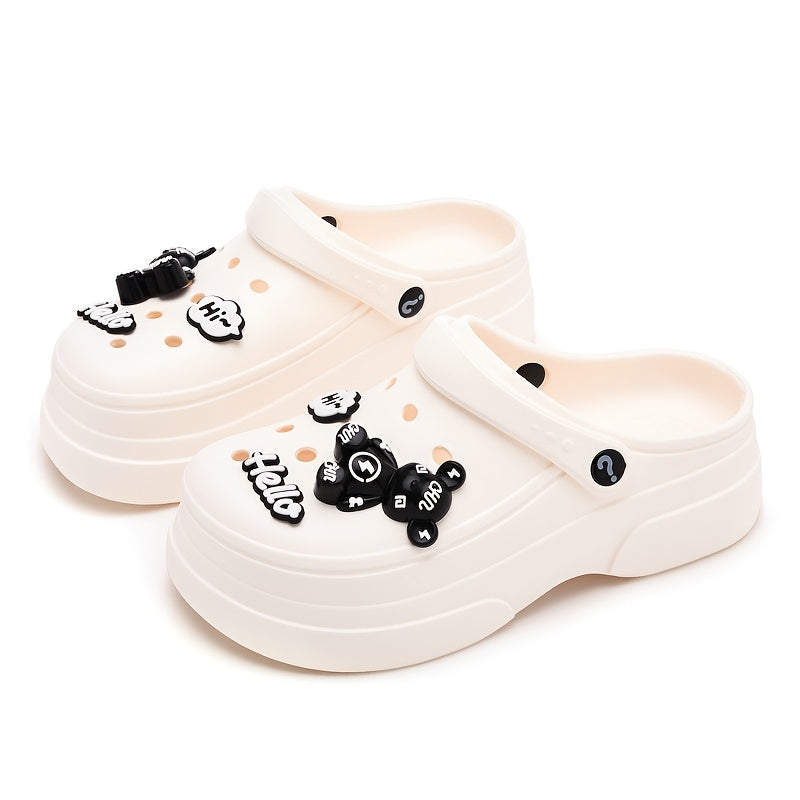 Женские летние обувь из EVA с толстой подошвой, двусторонняя, повседневная, комфортная