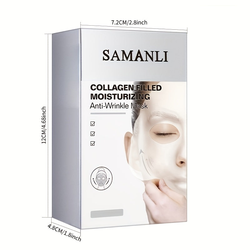 20Pcs Collagen Facial Masks Hydrating Anti-Wrinkle Deep Cleansing