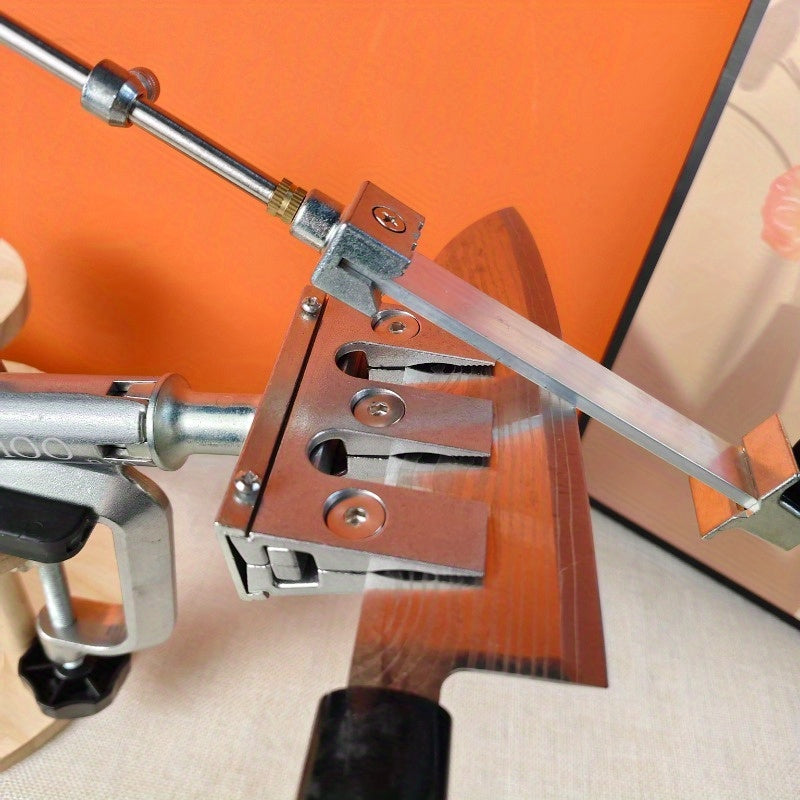 360° adjustable flip angle design stainless steel sharpener multi-piece set