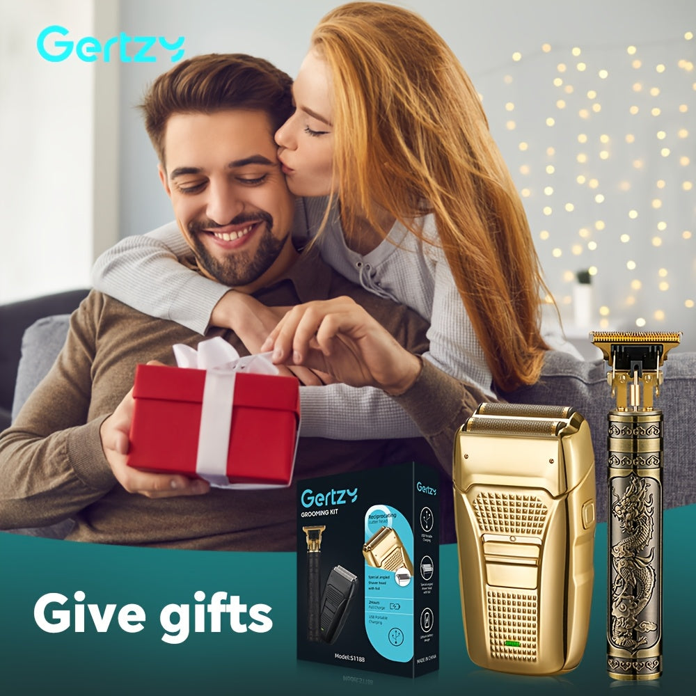 Men's Hair Clipper Electric Razor Kit Professional Barber Gift Holidays