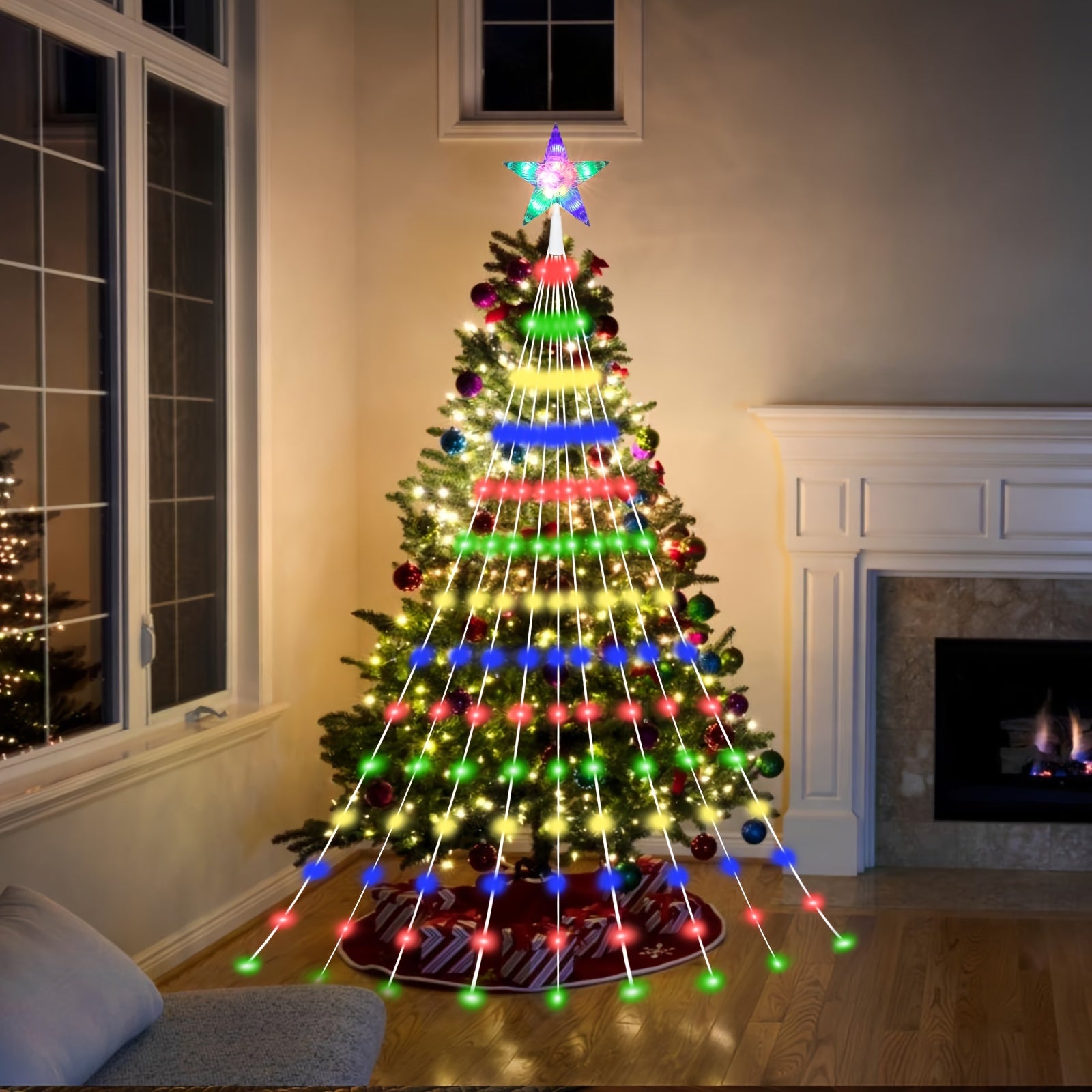 Battery-Operated Fairy Lights String Lights for Indoor Outdoor Decor Modern Plastic