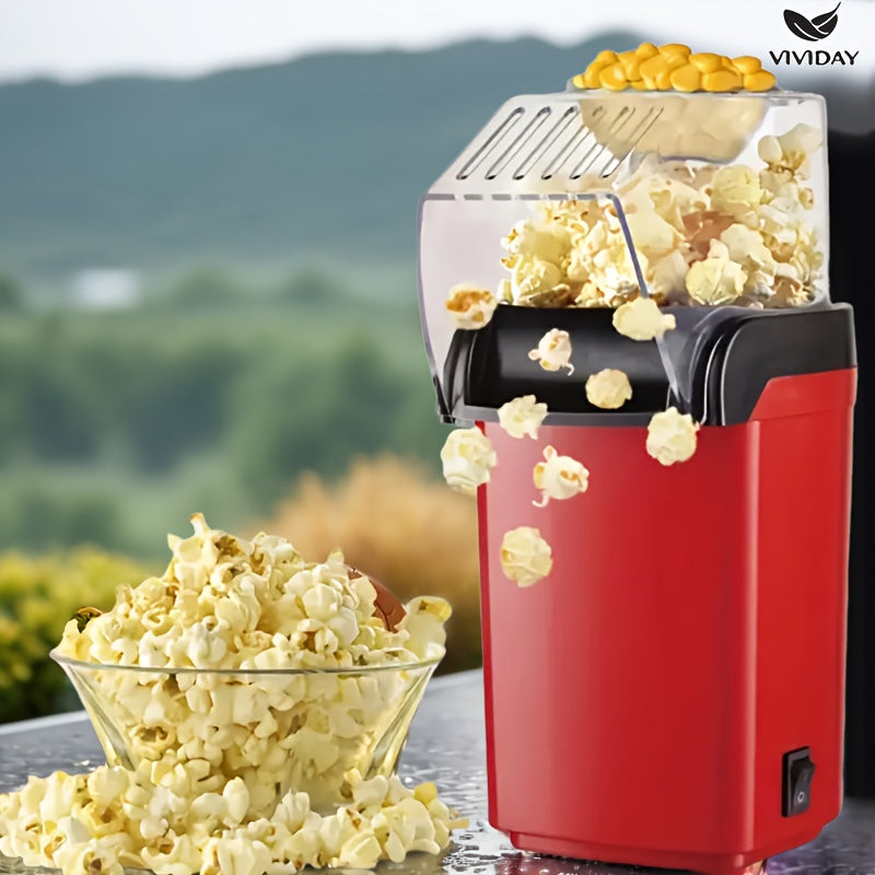 Aqlli harorat nazorati bilan avtomatik popcorn mashinasi, oson tozalanadi. Uy, piknik va tabiatda yurish uchun. 220-240V Evropa standarti rozetkasi. PP materialidan tayyorlangan, batareyasiz.