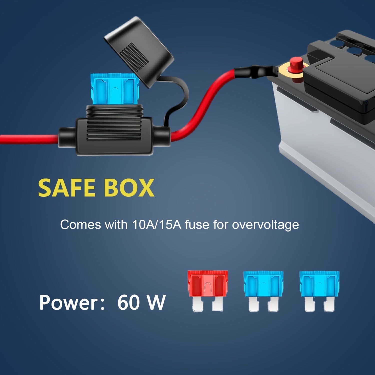 Off Road LED Light Bar Wiring Harness 40A Relay Fuse ON-Off Switch