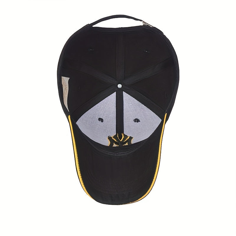 Gorra de béisbol unisex con visera solar, correa ajustable, transpirable, casual, para exteriores y deportes