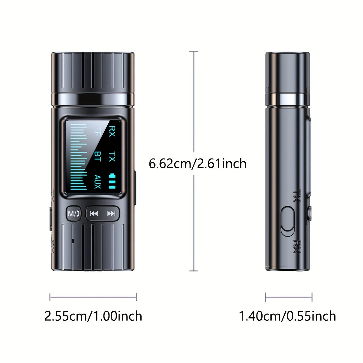 Wireless Bluetooth Car Kit with Display Screen TF Card Support