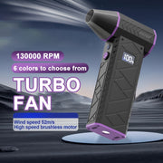 USB rechargeable handheld blower with digital display for camping outdoor use