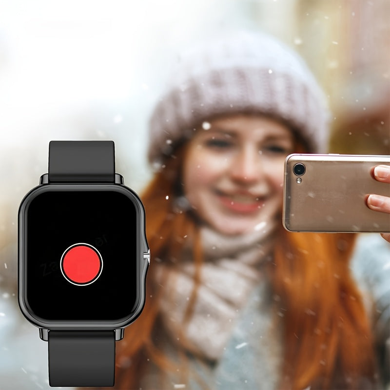 Unisex Smartwatch with Multiple Sports Modes Compatible with iPhone and Android Gift Idea