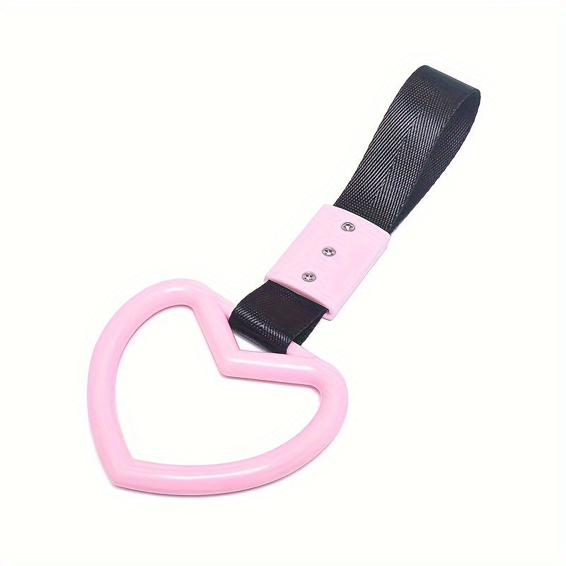 Universal Car Tow Rope Heart Ring Handle Strap Decoration