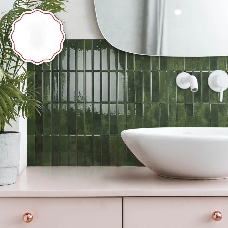 3D Self-Adhesive PET Tile Wall Stickers Waterproof Anti-Mold Oil-Resistant for Kitchen Bathroom Living Room