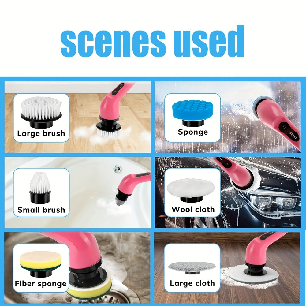 9/6 almashtiriladigan cho'tka boshlariga ega Elektr burilishli tozalash qurilmasi, sozlanadigan tezlik