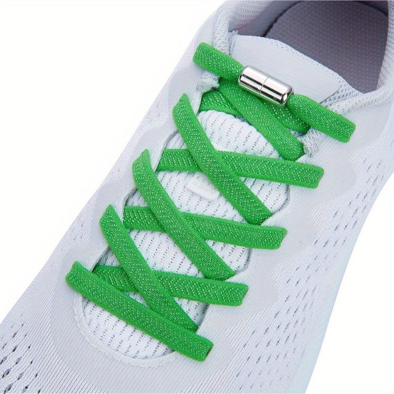 No-Tie Elastic Shoelaces for Kids and Adults, Flexible Easy to Use