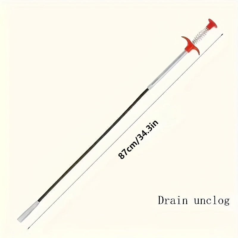 Metal Plumbing Snake with Four-Claw Design for Drain Cleaning in Kitchen Bathroom Wash Basin