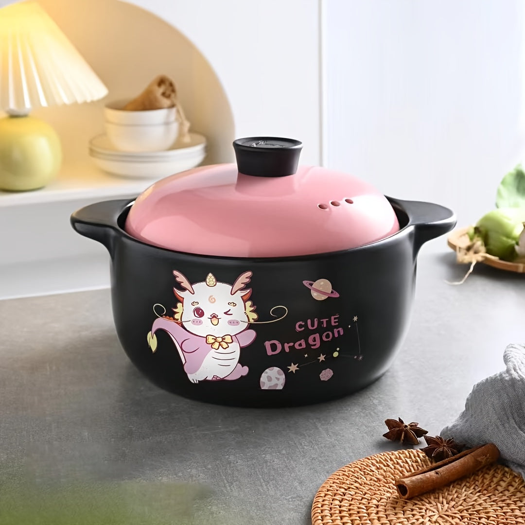 Ceramic and Clay Cookware Set with Soup Pot Casseroles for Hot Pot and Soup