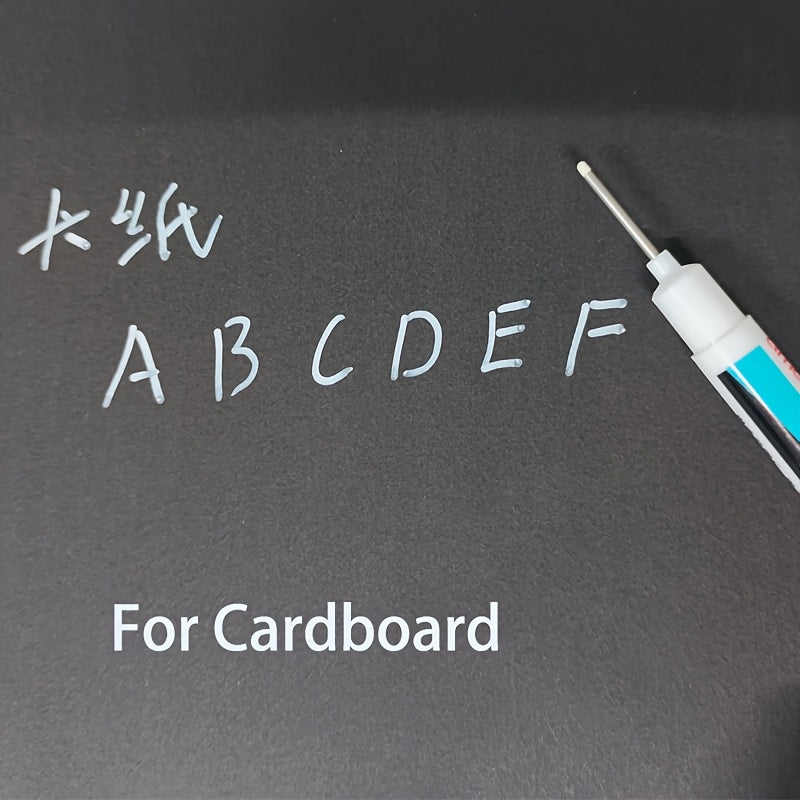 3/6Pcs White Long Head Marker Pen Construction Line Oil Pen 30mm Tip