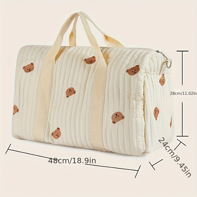 Cartoon Pattern Diaper Bag with Large Capacity and Storage Organizer