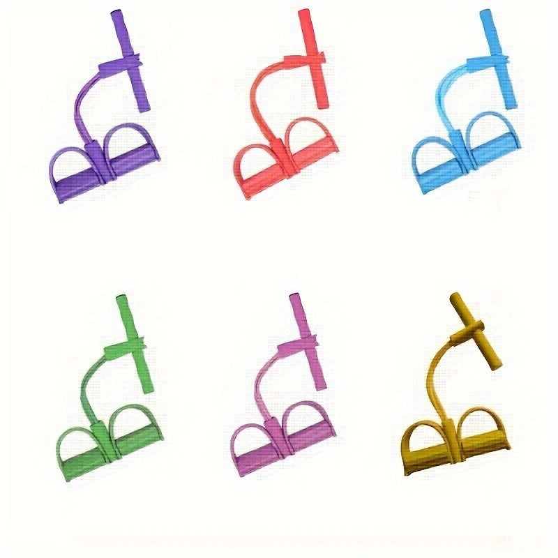 Set of 4 EVA Resistance Bands for Full Body Workouts Yoga Pilates Core Strengthening and Flexibility Training