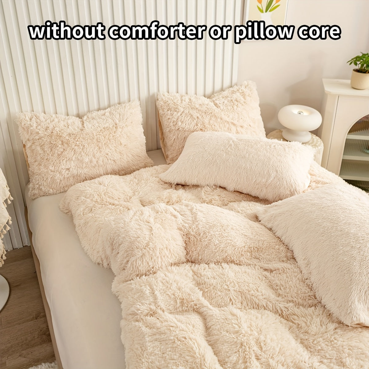 Set of 3 Pink Polyester Bedding Pieces for All Seasons Bedroom Decor