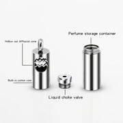 Men's Zodiac Necklace Titanium Steel Pendant Aromatherapy Essential Oil Accessory